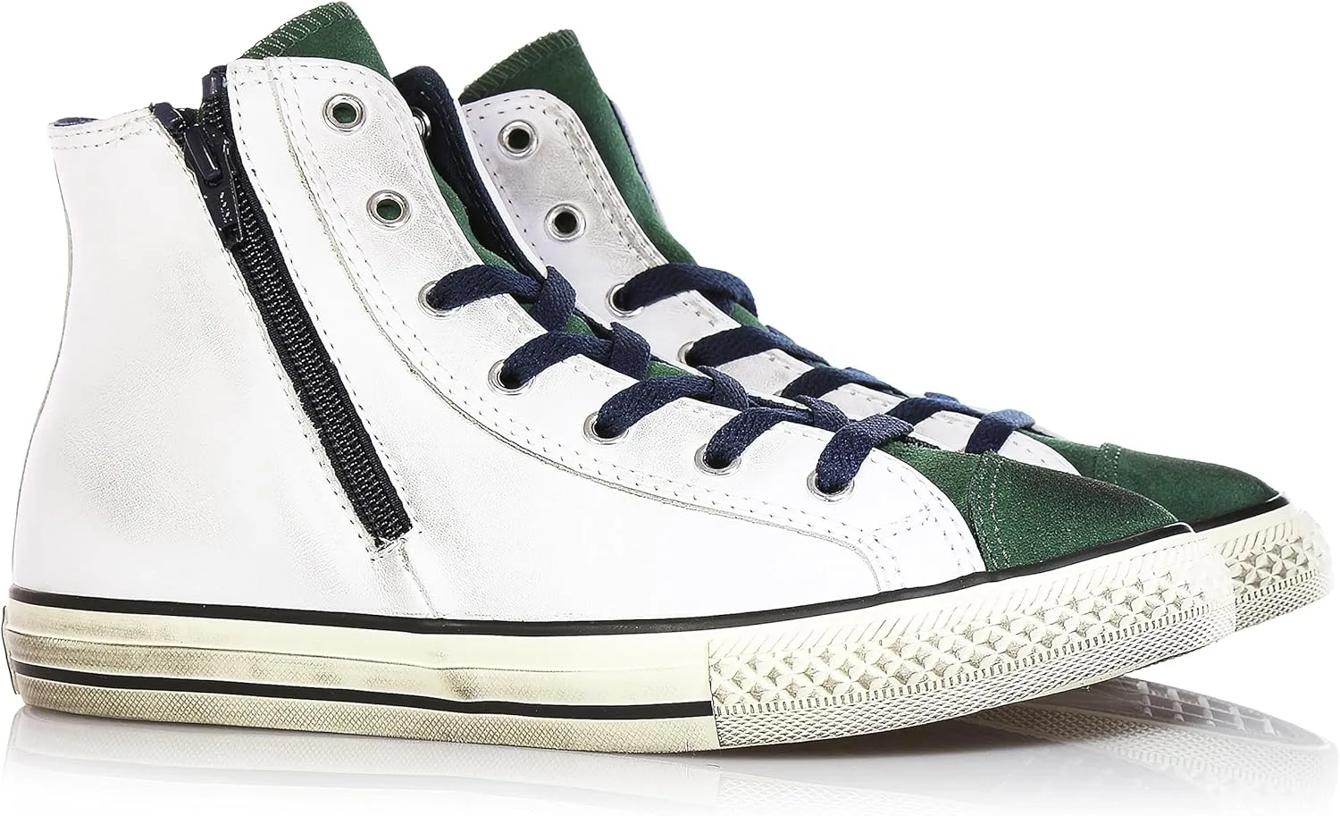 Кеды CONVERSE 646383C White Pine All Star Leather Hello ct Side Zip, зеленый — фото 2