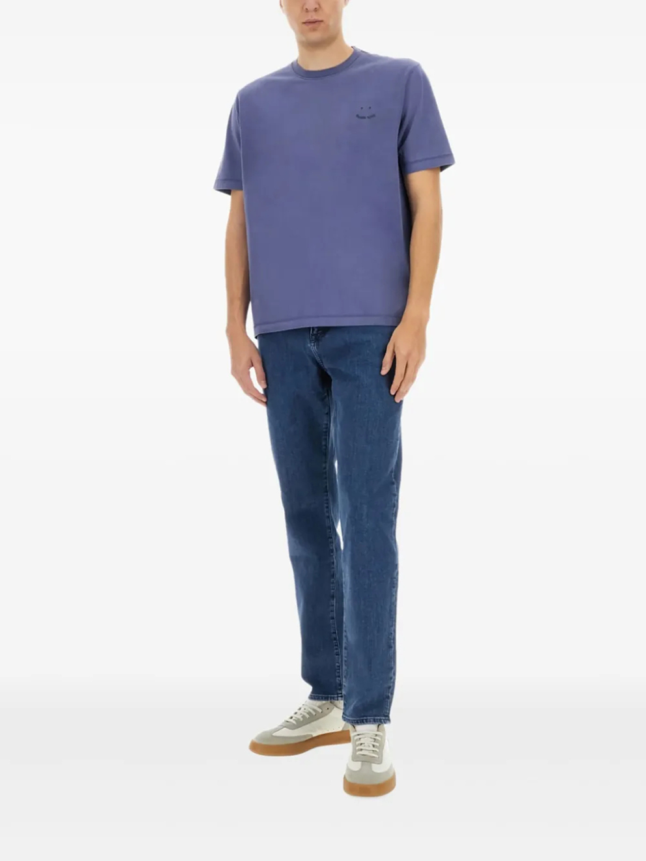 

Футболка из хлопка с вышивкой PS Paul Smith, синий