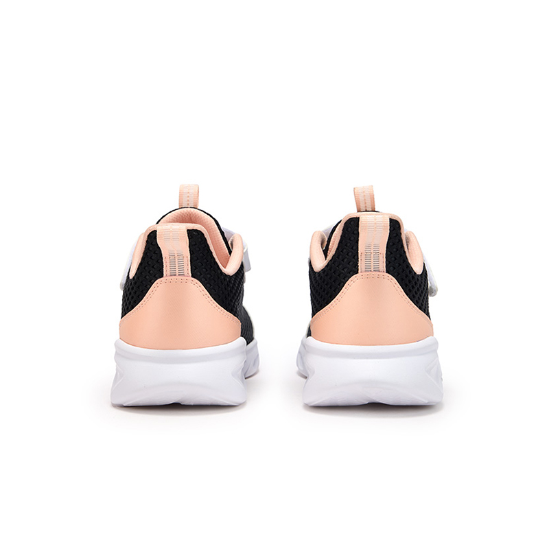 XTEP Скользостойкие износостойкие низкие детские кроссовки black white oil gray pink kids — фото 4