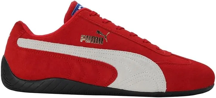 Мужские кожаные кроссовки Puma Speedcat Shield на шнуровке, повседневные - черные — фото 3