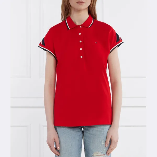 

Рубашка поло стандартного кроя Tommy Hilfiger, красный