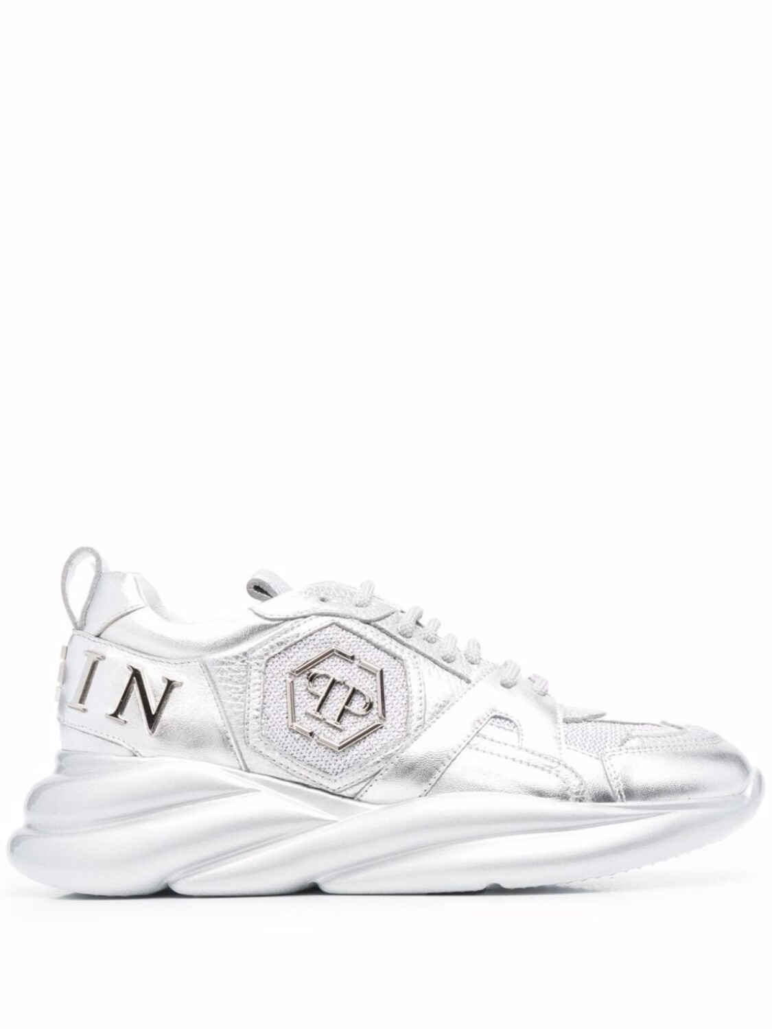 

Philipp Plein кроссовки Runner, серебряный, Серый, Philipp Plein кроссовки Runner, серебряный