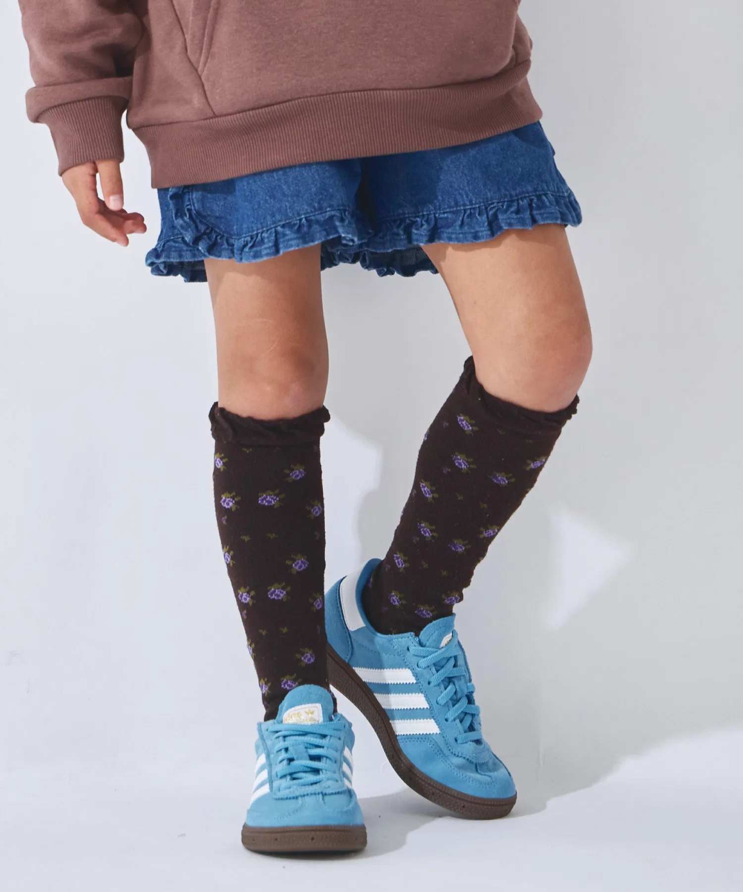 Детские джинсовые шорты с оборками ever closet синие