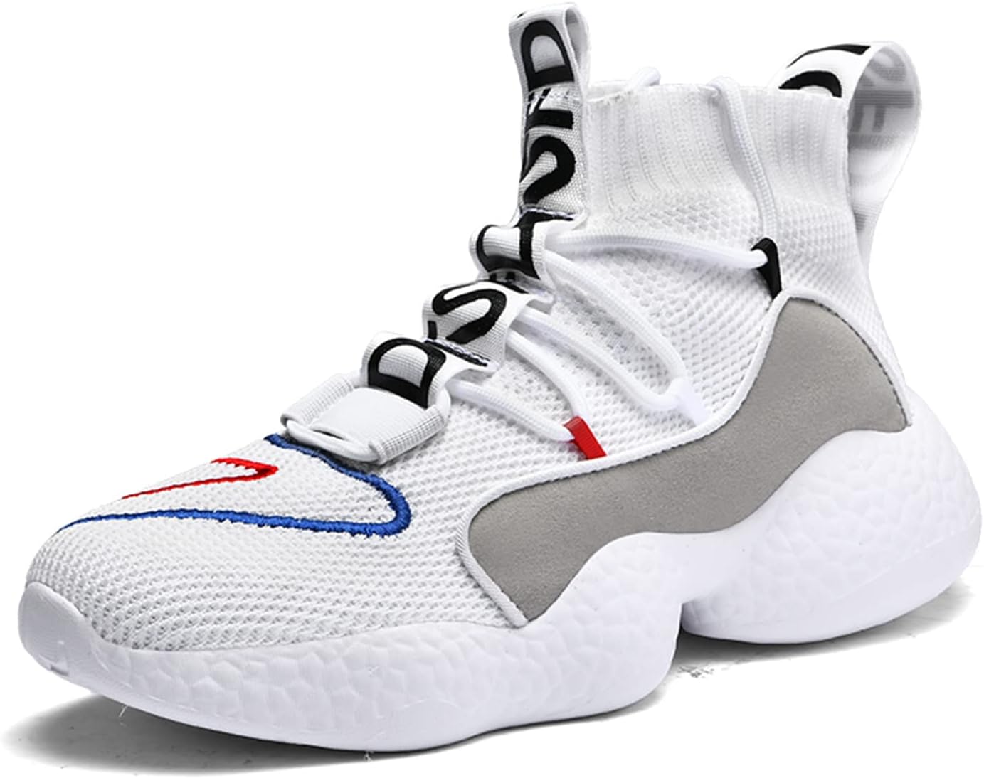 

MDPCX кроссовки Высокие мужские носки Кроссовки для бега Легкие дышащие повседневные женские спортивные кроссовки Модные спортивные кроссовки Для скалолазания, белый