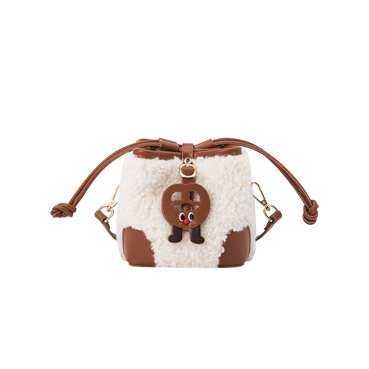 

Сумка-ведро PU, кроссбоди Tubas Women's SEM/R, экрю 10301 (вельветовая)