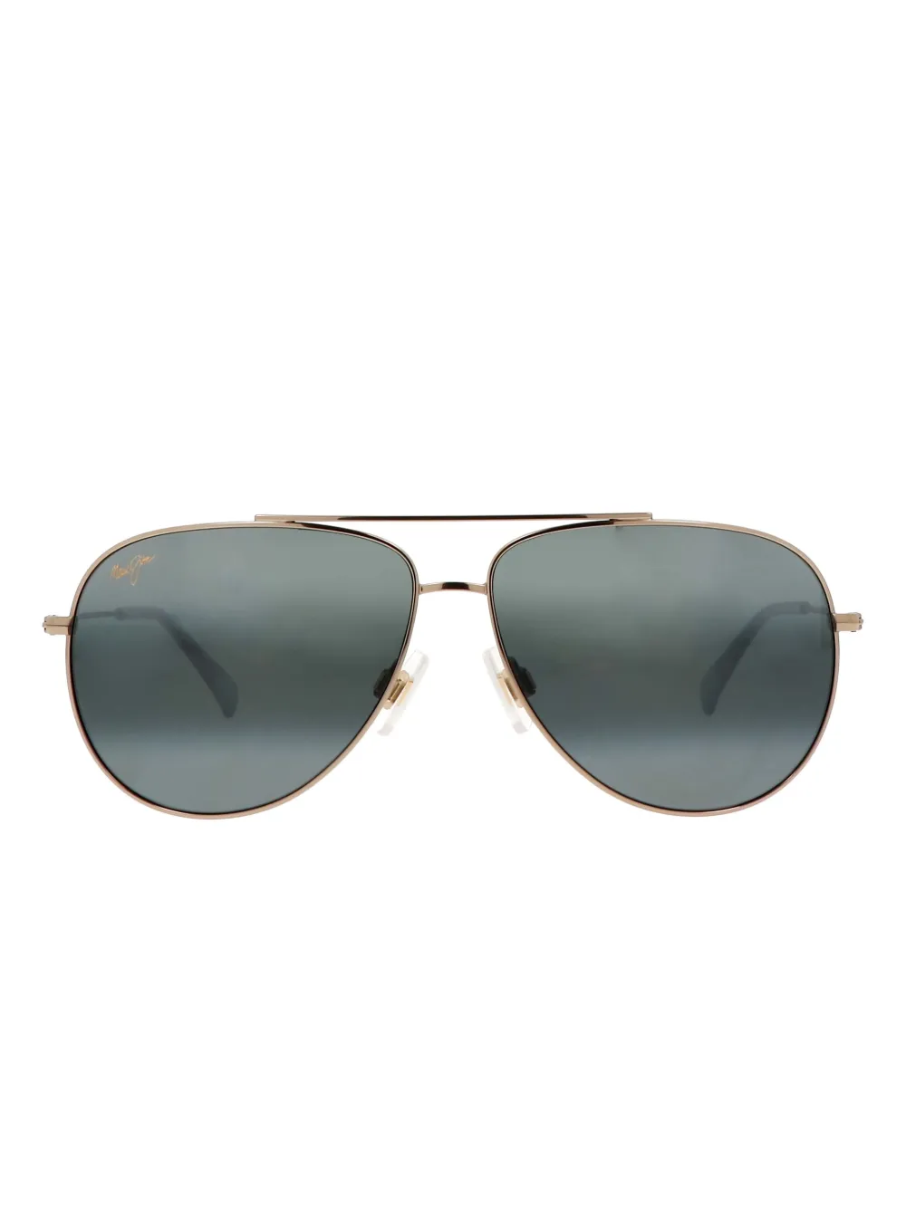 

Солнцезащитные очки в металлической оправе Maui Jim, золотой