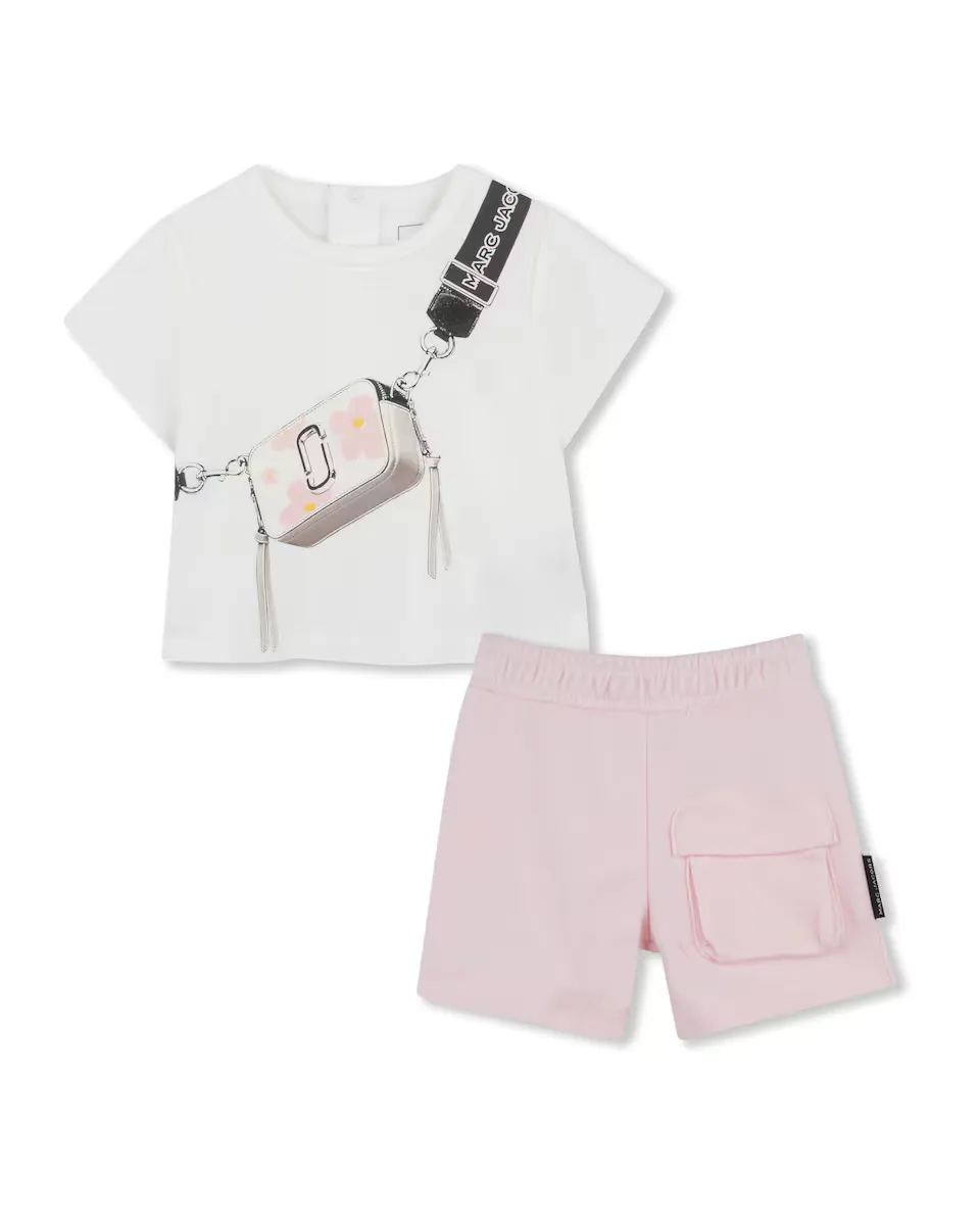 

Комплект из футболки и шорт для девочки Marc Jacobs, цвет Rosa
