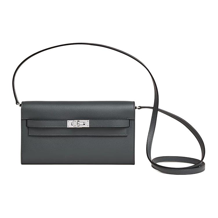 

HERMES Кошелёк Kelly To Go Evercolor Calfskin женский H0 туманно-серый