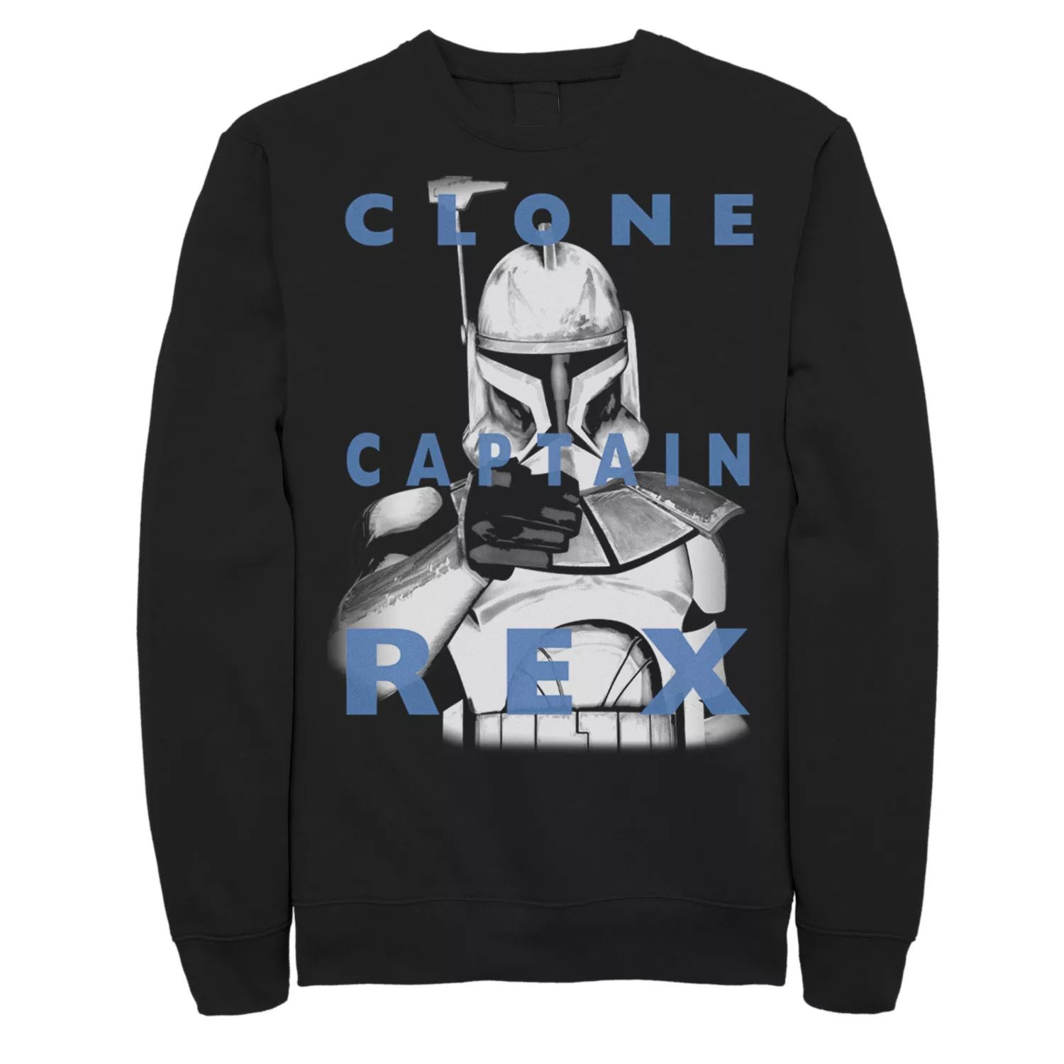 

Мужская толстовка с текстовым наложением: Clone Wars Clone Captain Rex Star Wars