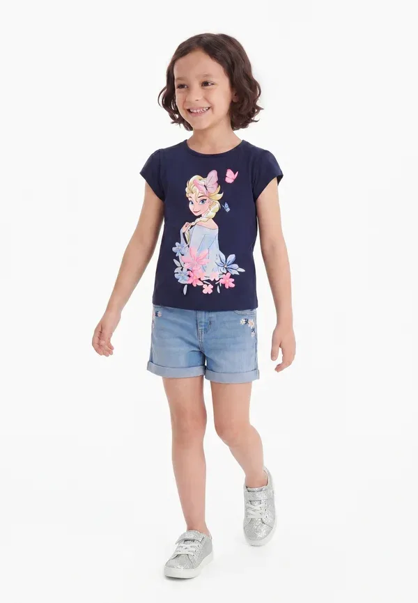 Футболка Nmfmeri frozen ss top box wdi print t-shirt Name It, темно-синий