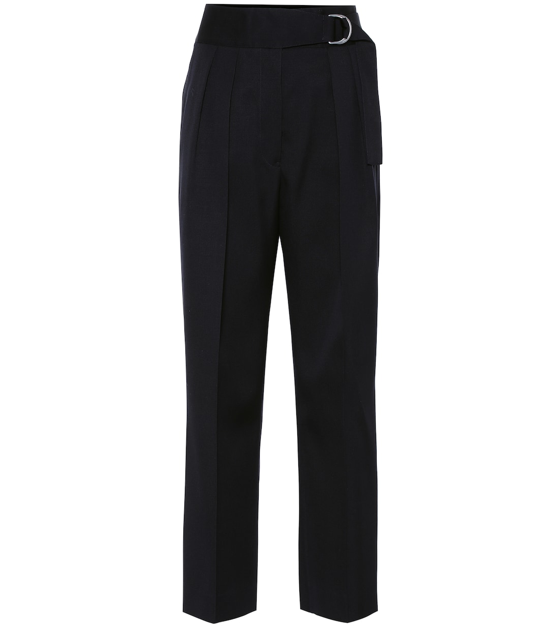 

Прямые шерстяные брюки с высокой талией Jil Sander, Dark Blue