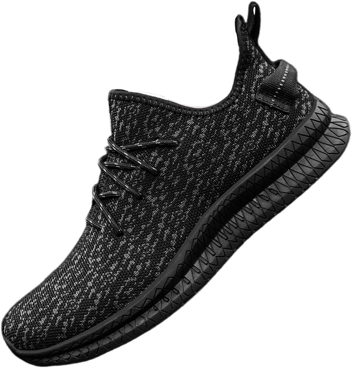 

Мужские кроссовки для бега - легкие спортивные кроссовки с дышащей сеткой, нескользящей подошвой для спортзала, прогулок и повседневной носки - доступны в размерах 14-18 X-Grip, черный