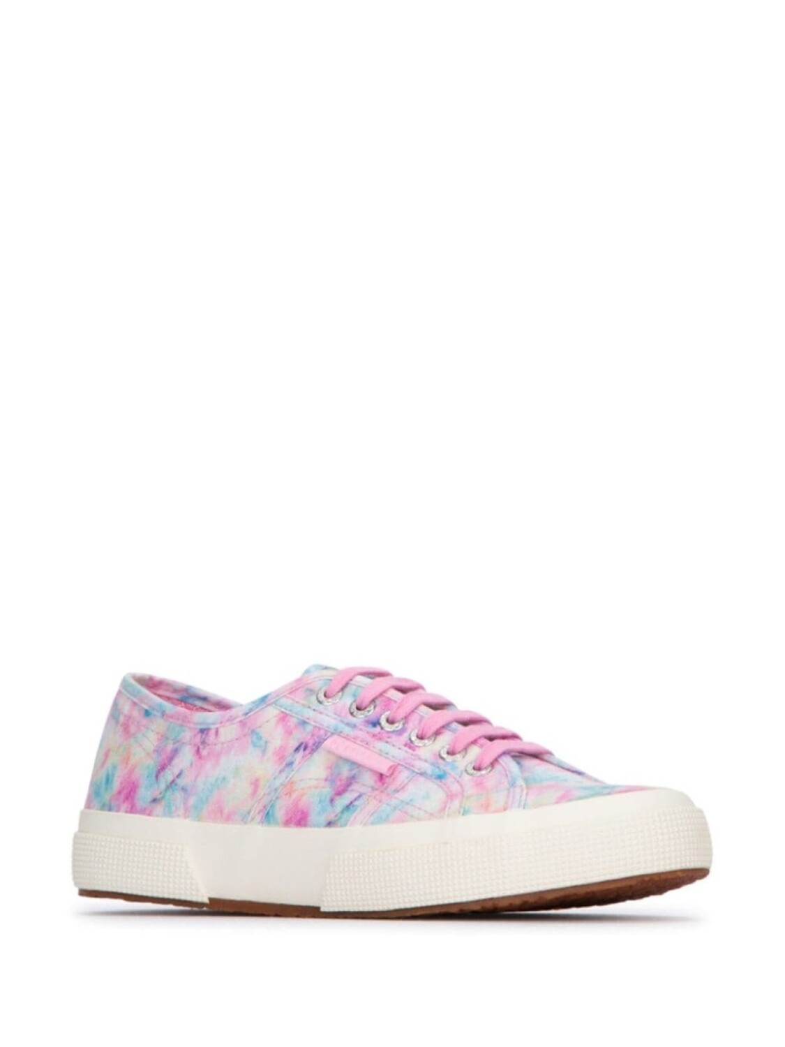 Кроссовки Superga с логотипом и принтом тай-дай, розовый — фото 2