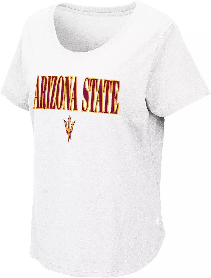 

Женская белая футболка Colosseum Sun Devils штата Аризона