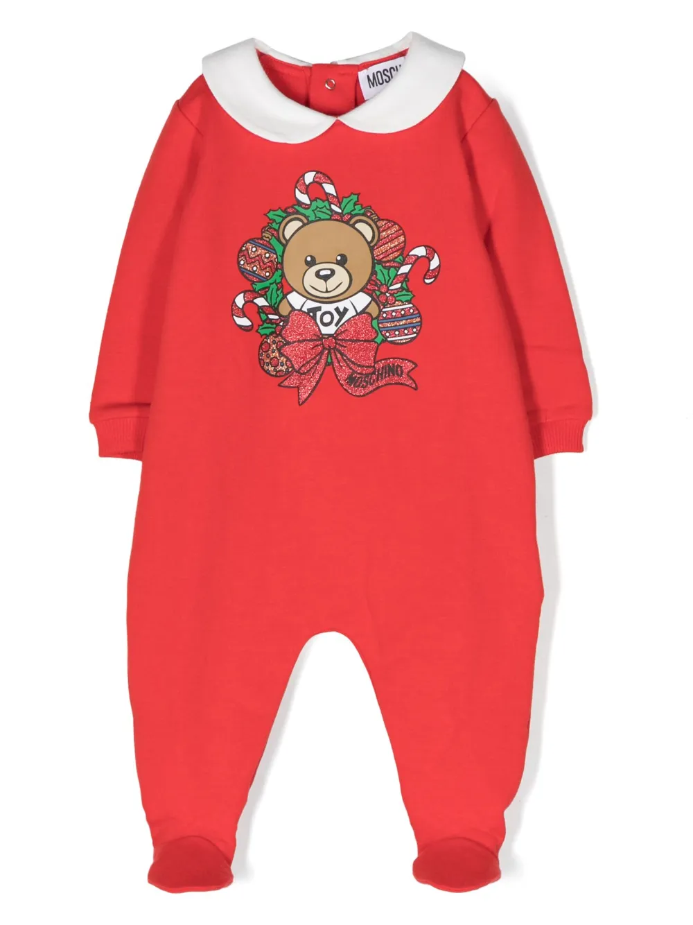

Пижама с принтом Teddy Bear Moschino Kids, красный