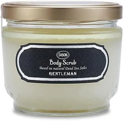 Скраб для тела SABON Gentleman с солью Мертвого моря и цитрусово-древесным ароматом, 600 г