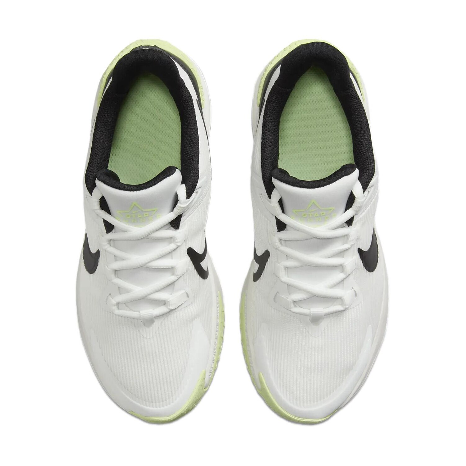 Кроссовки детские Star Runner 4 GS Low-top белые/черные Nike, белый/черный — фото 3