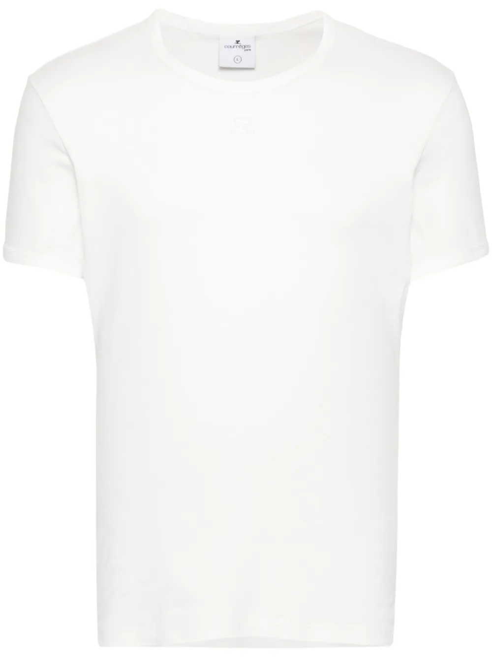 

Футболка с логотипом Courrèges, белый