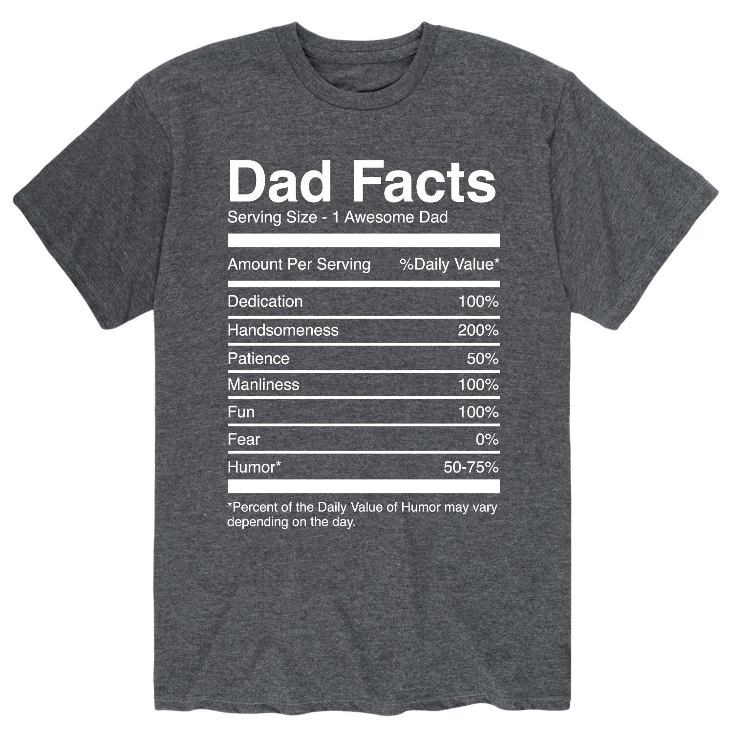 

Мужская футболка Dad Facts Licensed Character