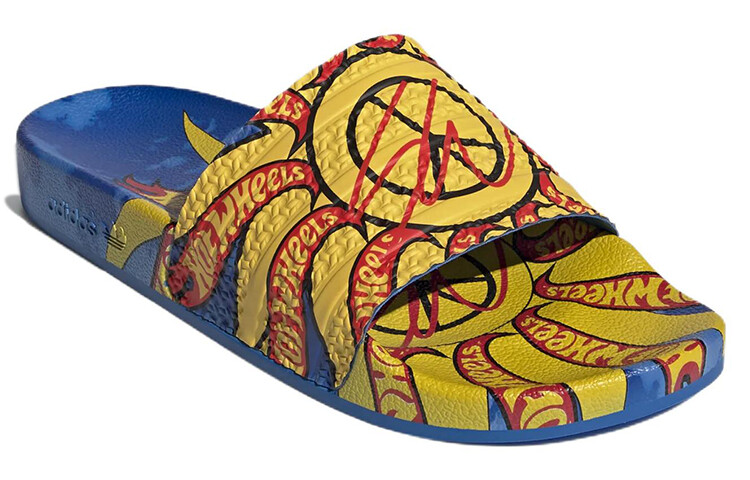 Шлепанцы и сланцы Adidas Originals Adilette Slides Sean Wotherspoon X Hot Wheels — фото 2