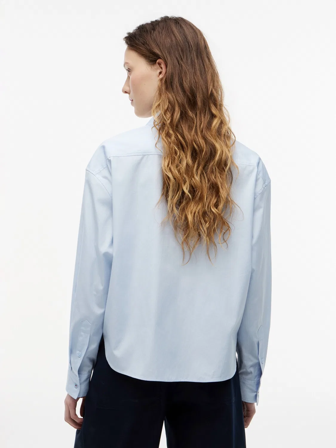 Блузка Tommy Hilfiger, Pastel Blue — фото 3