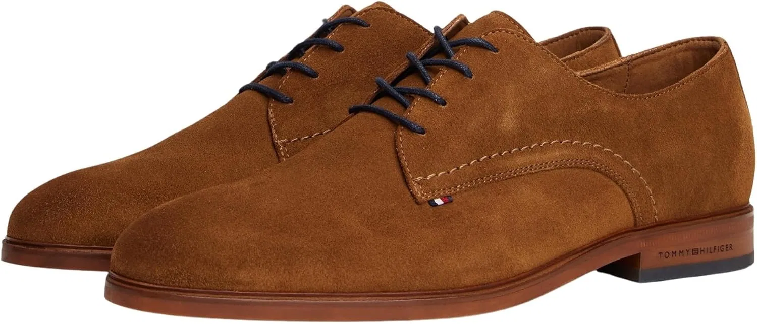 Мужские замшевые туфли Tommy Hilfiger Hilfiger Fm0fm05725, туфли-дерби, Brown Coconut Grove — фото 4