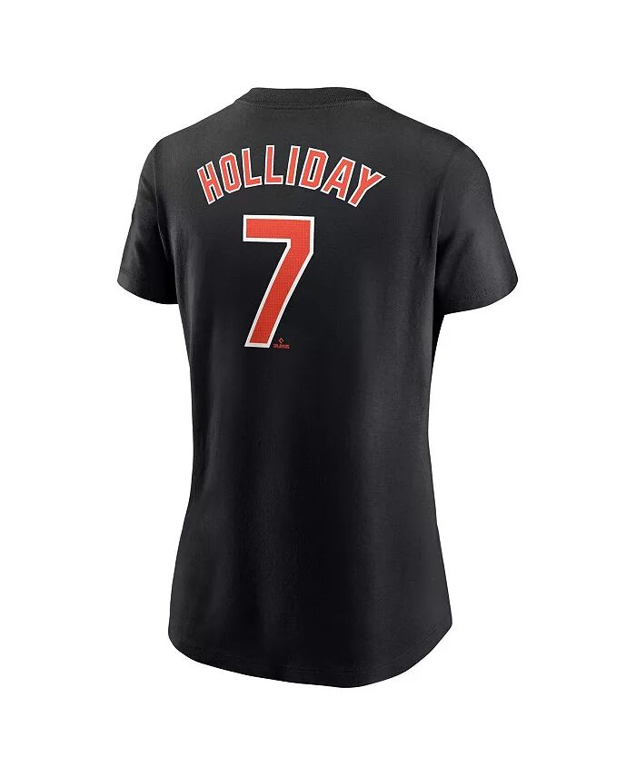 Женская футболка Jackson Holliday Black Baltimore Orioles Fuse с именем и номером Nike — фото 3