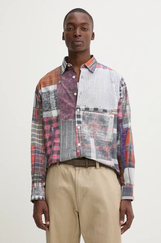 

Хлопковая рубашка МИНЕССОТА Desigual, серый
