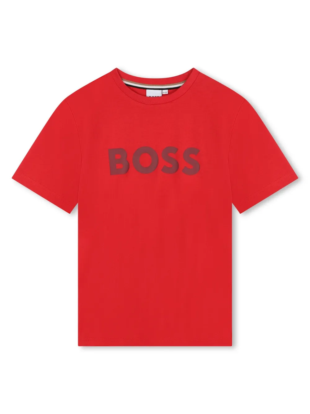 

Футболка с логотипом BOSS Kidswear, красный