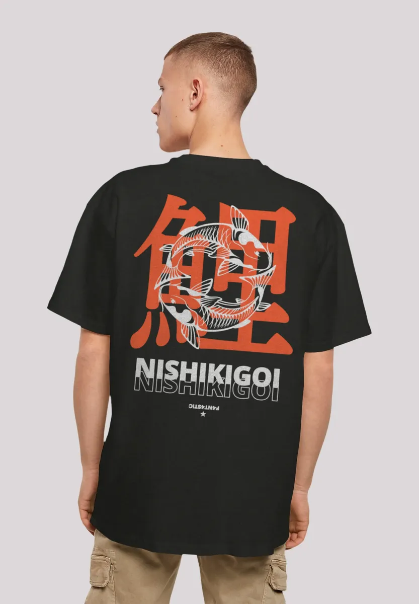 

Футболка F4NT4STIC "Nishikigoi Koi Japan Graphic", принт, черный