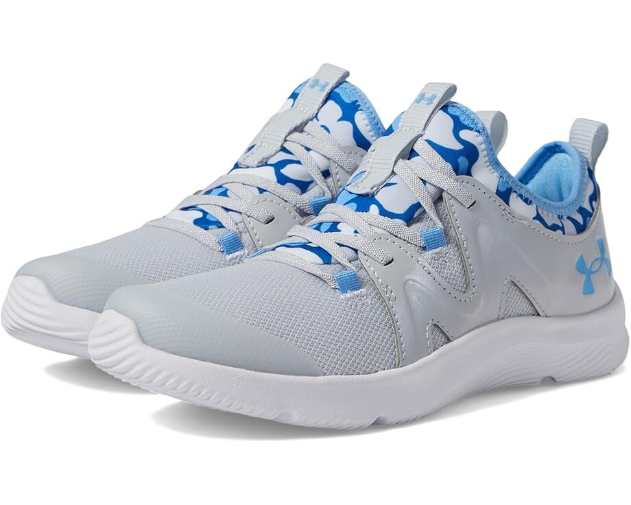 

Кроссовки Under Armour Kids Pre School Infinity Alternate Lace, цвет Halo Gray/Horizon Blue/Horizon Blue