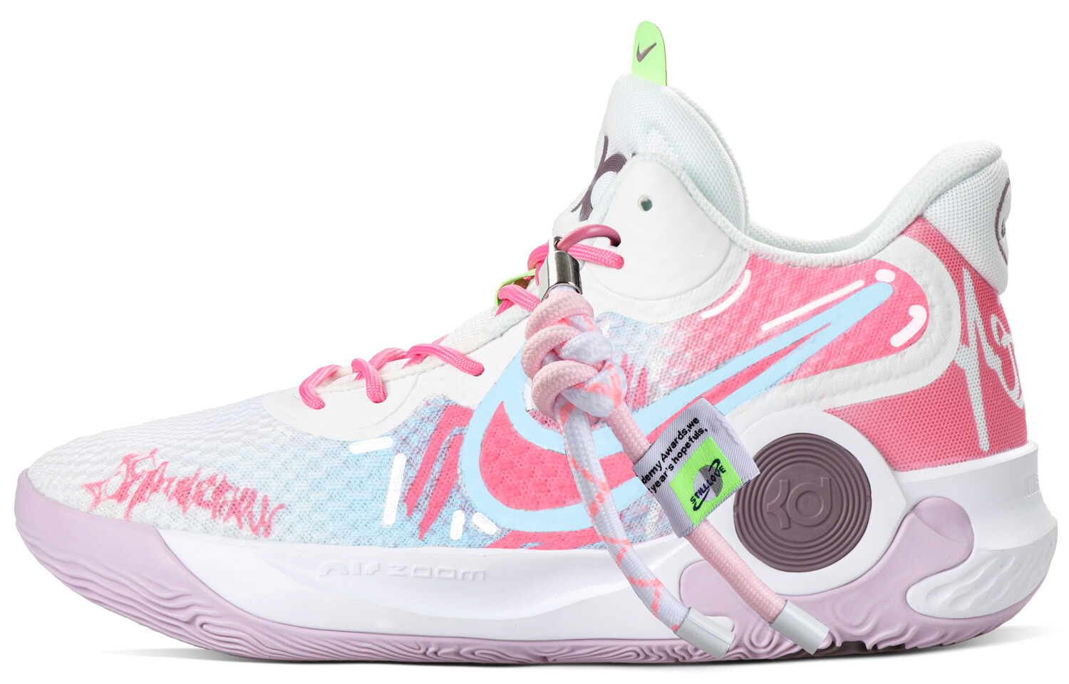 

Баскетбольные кроссовки KD Trey 5 IX унисекс средней высоты, белые/розовые/синие Nike