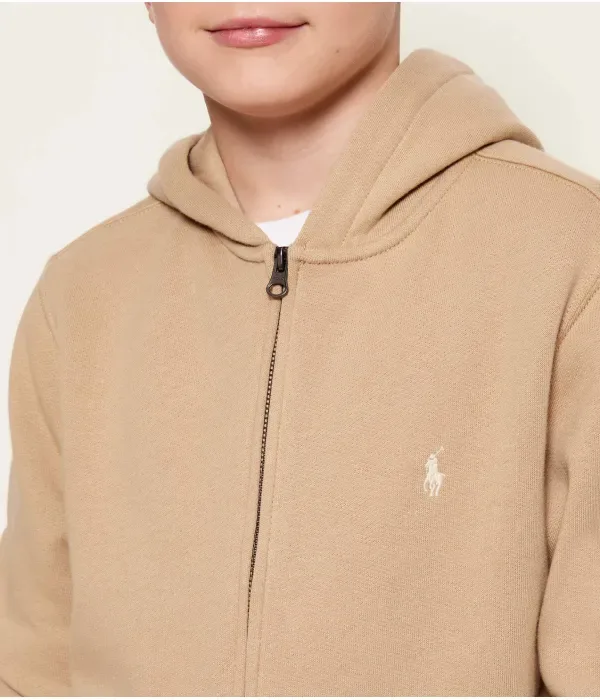 Сезонная толстовка regular fit Polo Ralph Lauren, бежевый — фото 4
