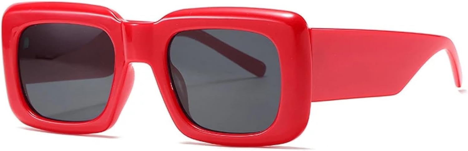 

Солнцезащитные очки с защитой от УФ-излучения UV400 | Женские черные с красными линзами, плоская форма | Яркие линзы для занятий спортом на открытом воздухе и вождения DSVIGF, C5 Red-black