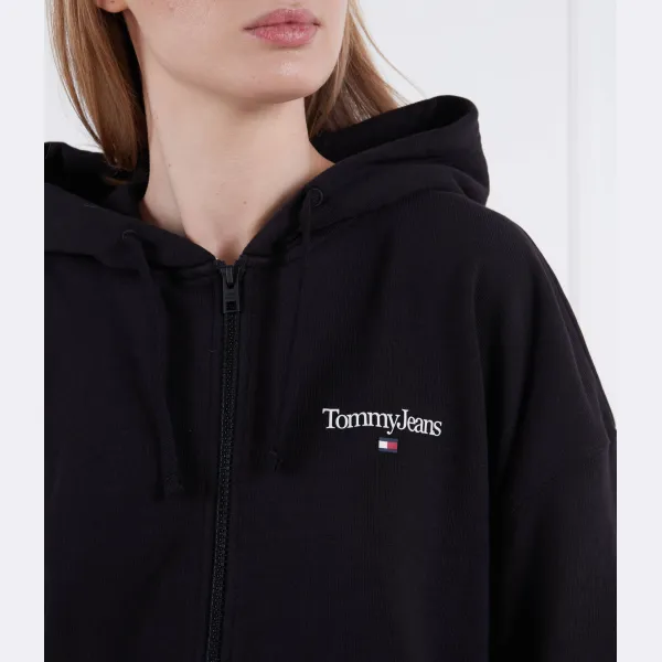 Толстовка прямого кроя с двумя молниями обычного кроя Tommy Hilfiger, черный — фото 4