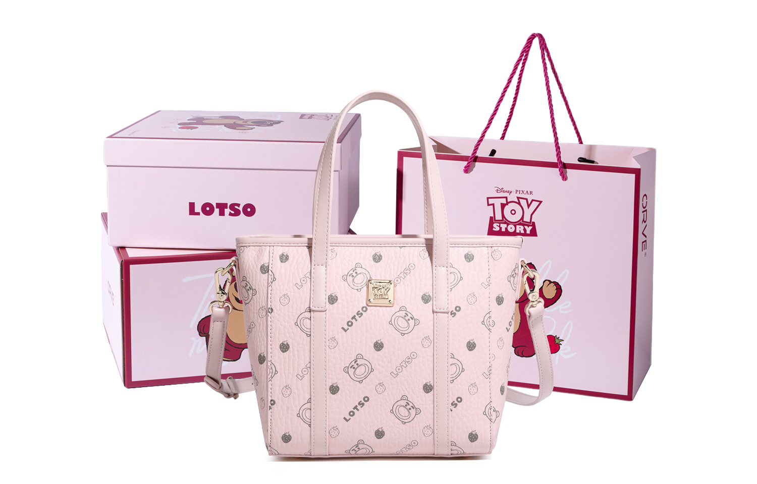 

Косметичка из ПВХ в серии "Медвежонок Клубничка" для женщин разноцветная Disney, Pink[Lotso Box+Shopping Bag]