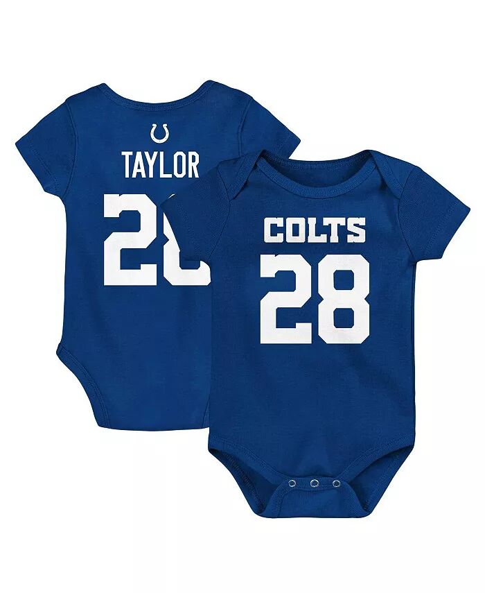 

Боди для мальчиков и девочек Джонатан Тейлор Royal Indianapolis Colts Mainliner с именем и номером игрока Outerstuff