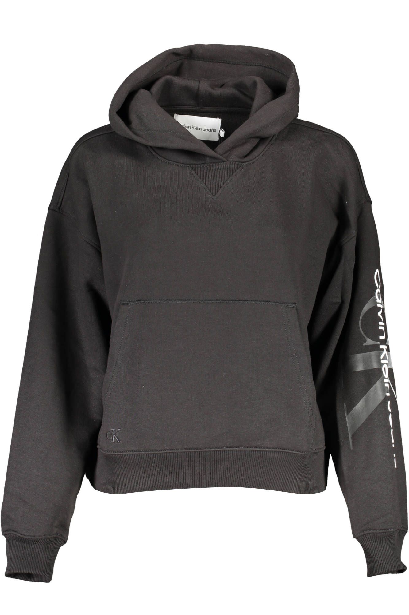 

Черный хлопковый женский свитер Calvin Klein