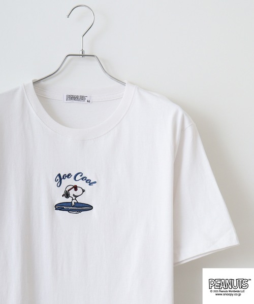 

Футболка с вышивкой и принтом PEANUTS, белый