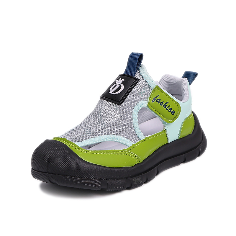 

Сандалии детские, износостойкие, дышащие, с амортизацией YUZHAOLIN, черный/зеленый