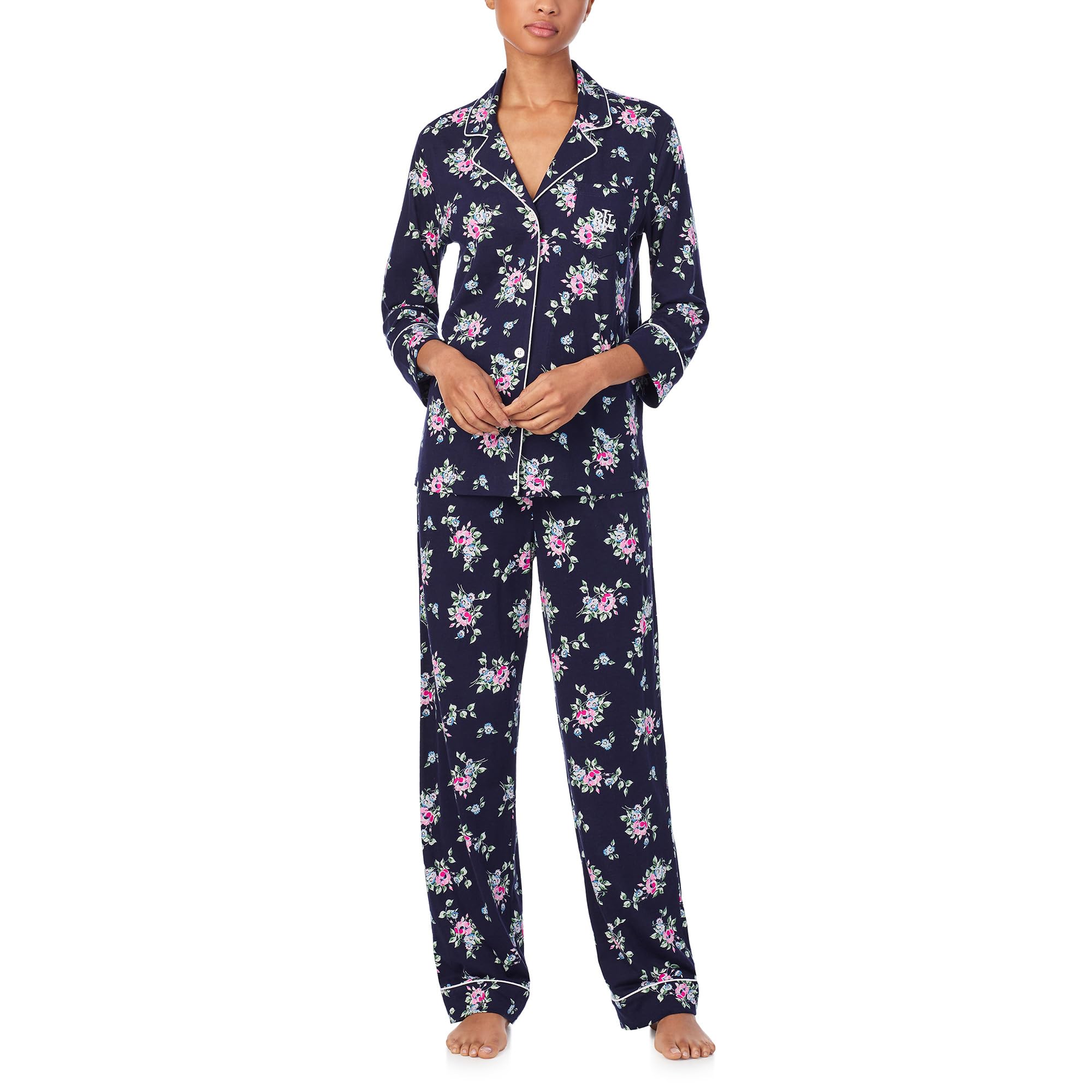 

Пижама Lauren Ralph Lauren Long, цвет Navy Ground Floral