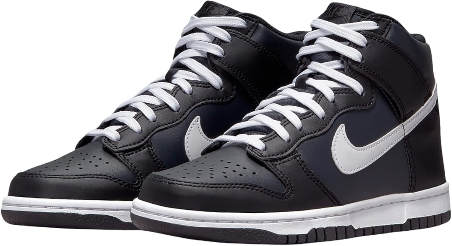 Детские кроссовки Nike Dunk High (Gs) унисекс, белый/черный — фото 3