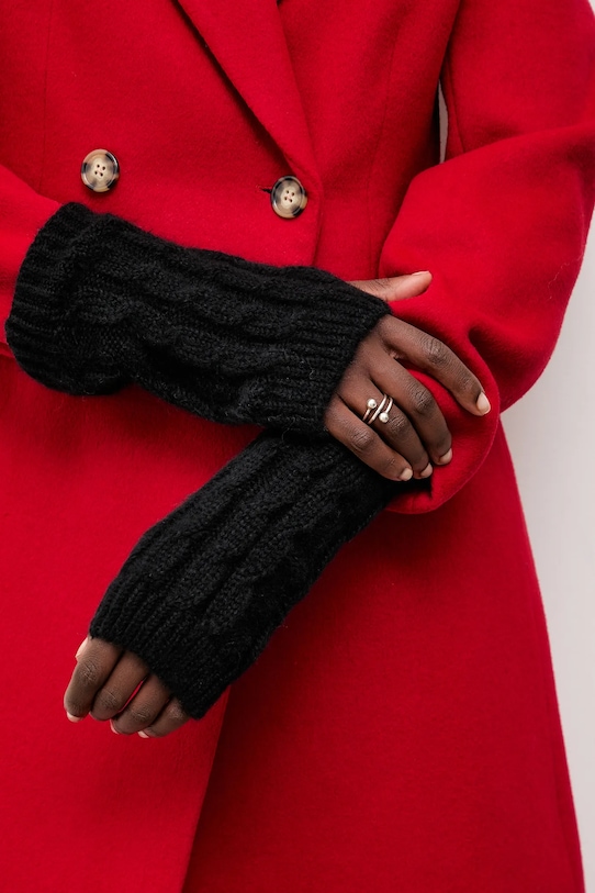 

Шерстяные перчатки Answear.Lab, черный