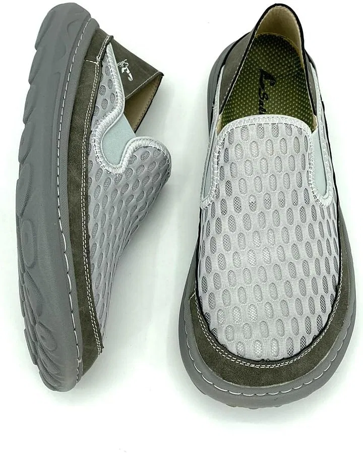 Кроссовки мужские повседневные Salkin Mesh Loafer, серый — фото 3