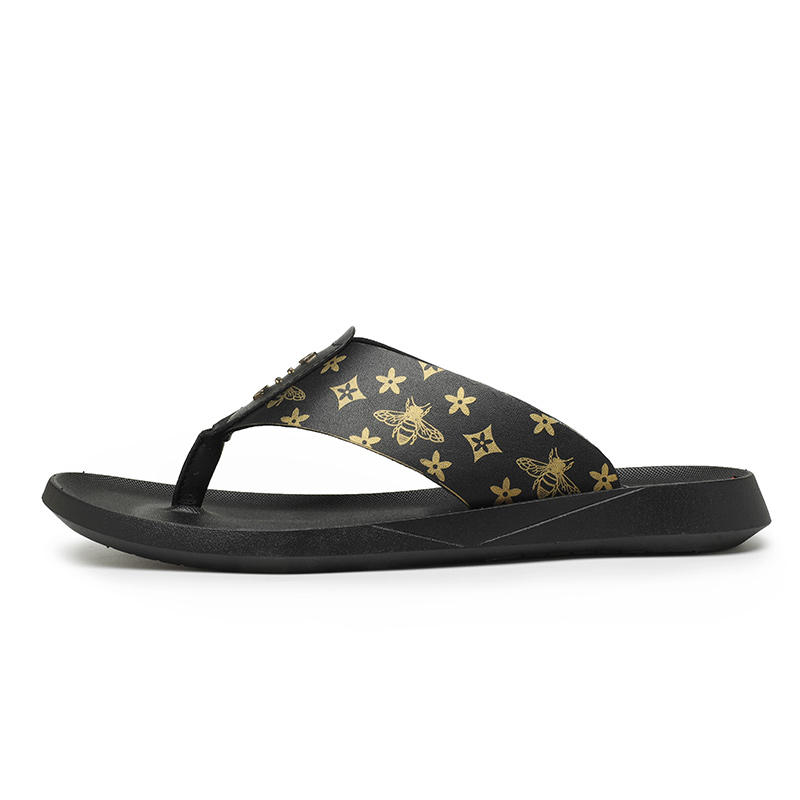

Износостойкие противоскользящие шлепанцы мужские CANUVEN, Black