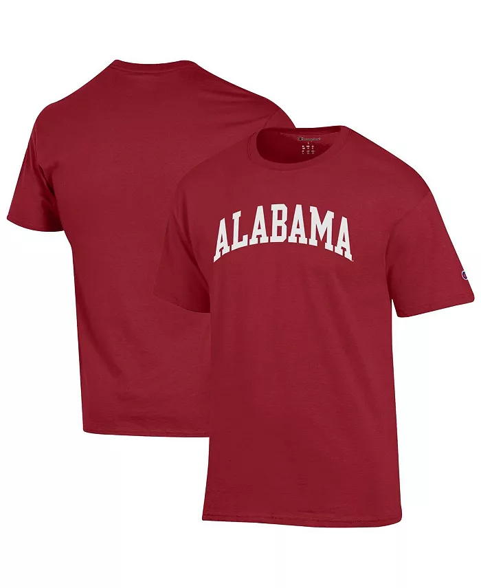 

Мужская футболка Alabama Crimson Tide Basic Arch малинового цвета Champion