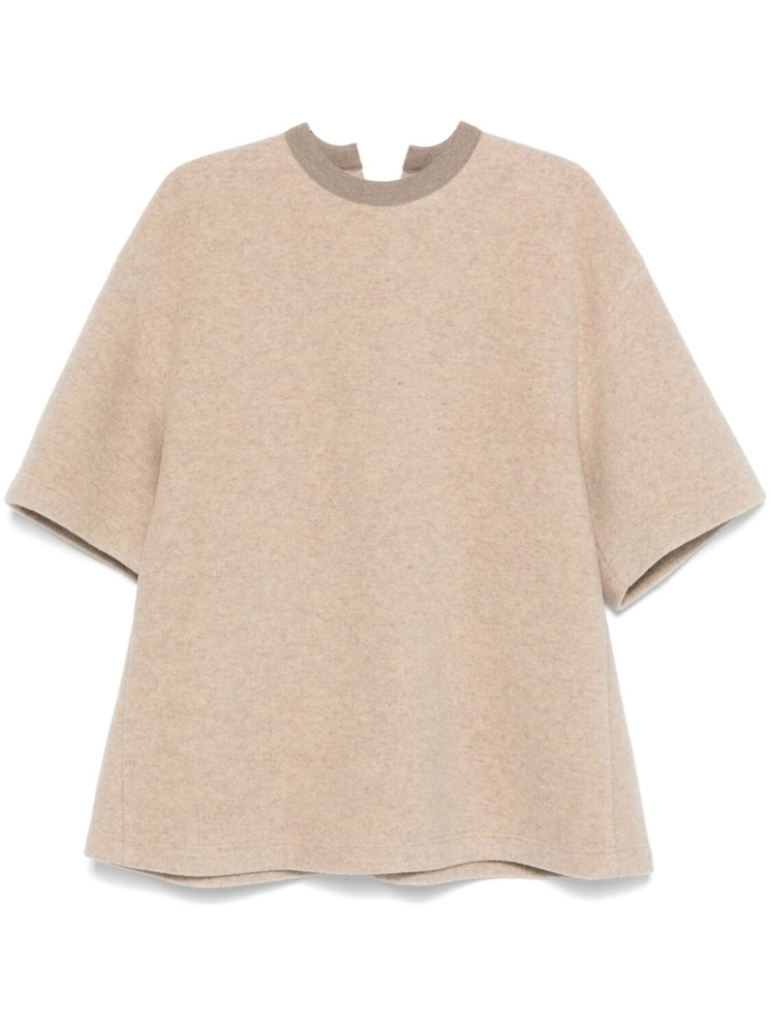 

Carven меланжевая футболка, коричневый