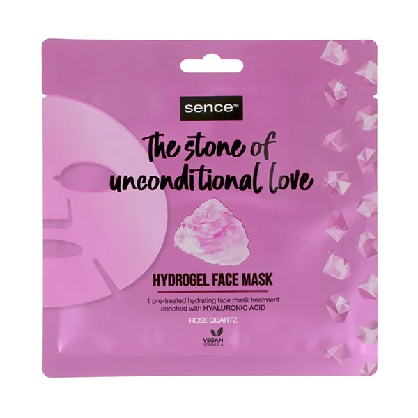 

Гидрогелевая маска для лица с розовым кварцем The Stone Of Unconditional Love Sence Beauty, 30 ml