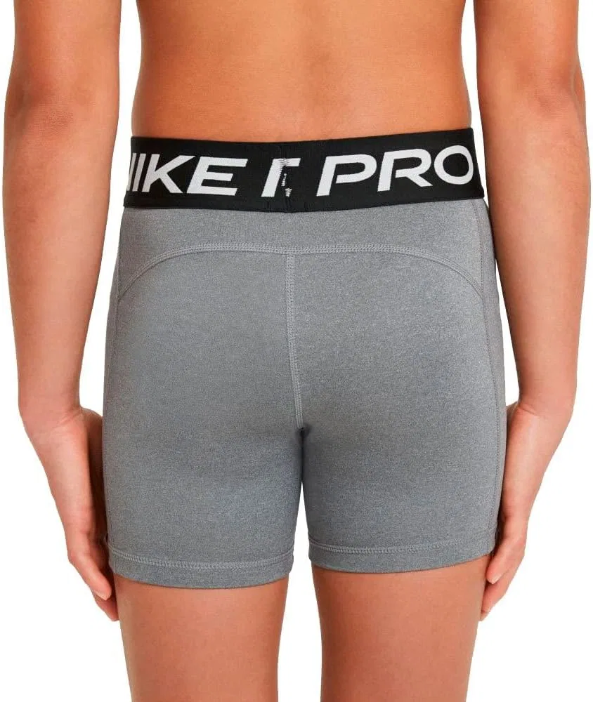 Детский топ для тренировок NIKE, Carbon Heather/White — фото 2