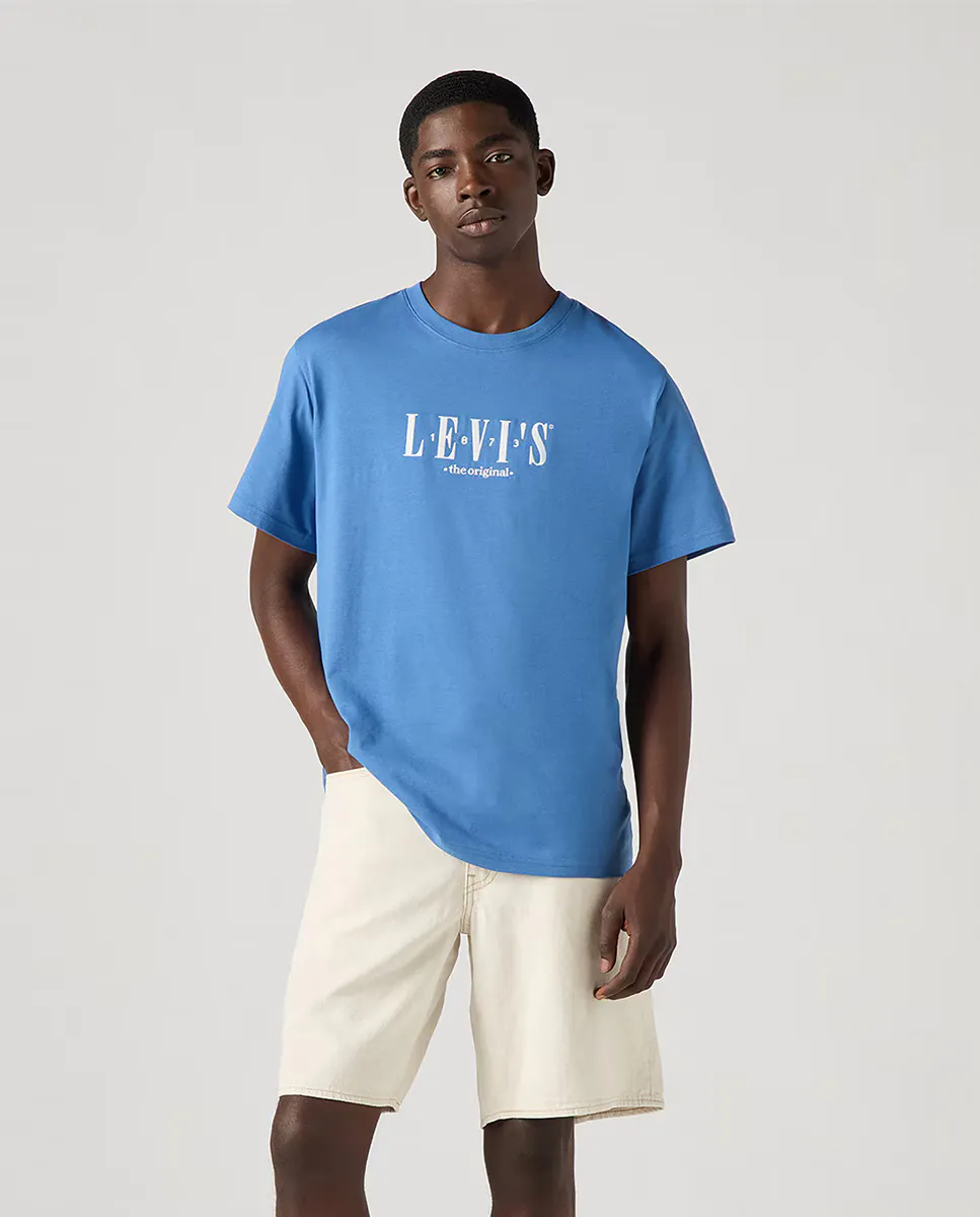 

Футболка мужская с короткими рукавами и круглым вырезом Levi's, синий